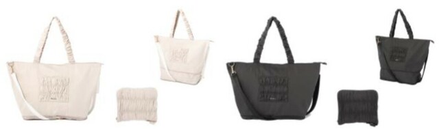 「クラシックフラワー 2WAYキャリーオントート」 各¥4,200