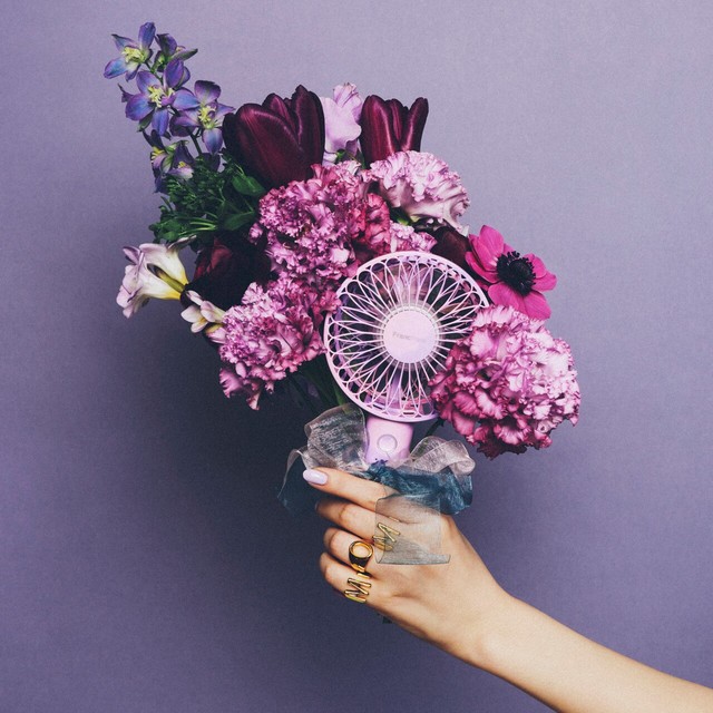 ハンディファン×ブーケ