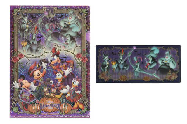 クリアホルダーセット 700円|東京ディズニーリゾート「ディズニー・ハロウィーン」スペシャルグッズ|販売店舗:東京ディズニーランド「ディズニー&カンパニー」|発売日:2024年9月30日(月)