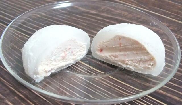 【カルディ　もへじ 北海道産いちごのクリームわらび大福（冷凍）】甘酸っぱい、つぶつぶ入りのいちごクリーム