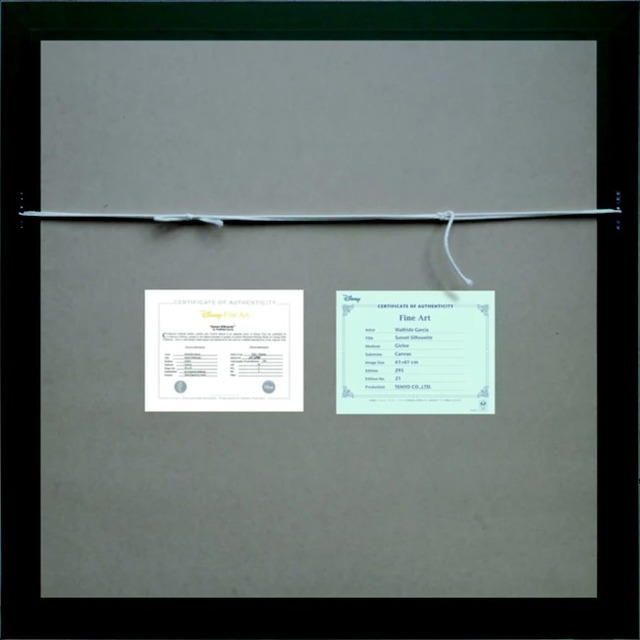ディズニーファインアート サンセット　シルエット 世界限定295枚 1,064,800円