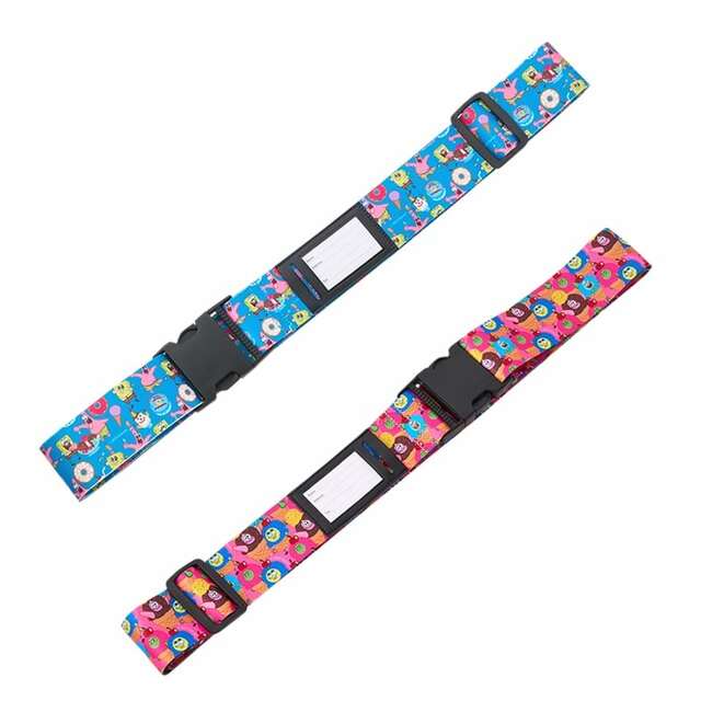 【PLAZA】「SpongeBob SquarePants スポンジ・ボブ ラゲッジベルト」1,320円／2025年7月31日(木)までPLAZA・MINiPLA先行販売