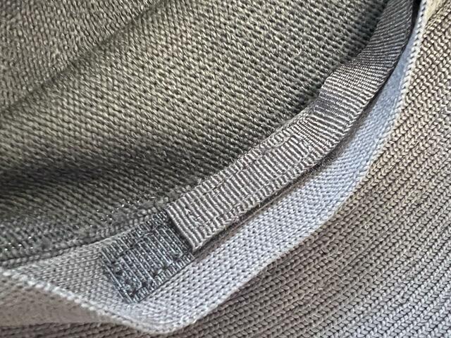 【ユニクロ UVカットニットバケットハット】ぴったりにつけるとひもも余らない