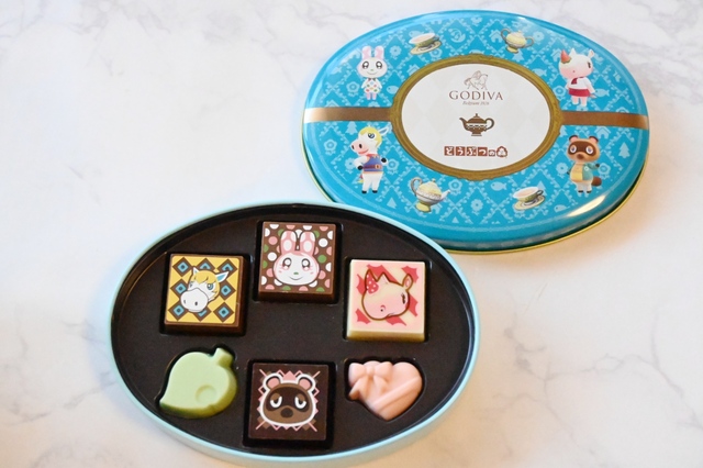 【ゴディバ meets どうぶつの森 アソートメント/Blue 6粒入 フタ付きティーマグカップセット】「ゴディバ meets どうぶつの森 アソートメント/Blue 6粒入」は単品2,160円でも購入可能