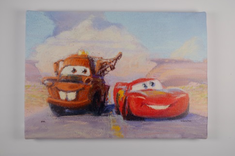 ウォールキャンバスL カーズ スケッチ ¥3,780