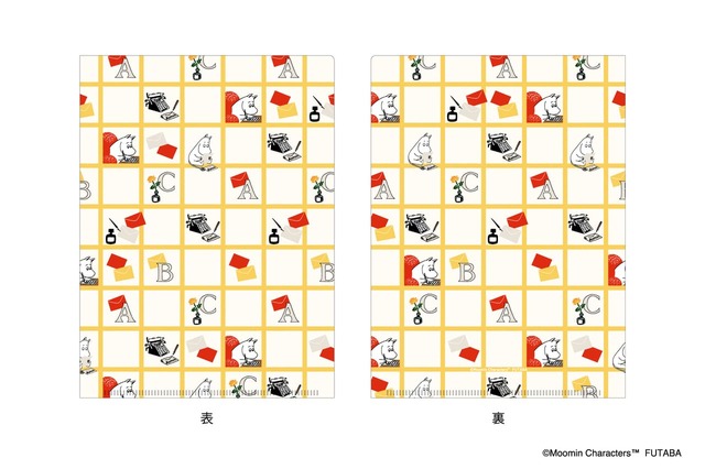 【ムーミン／ムーミン限定アートグッズ】「クリアファイル付きレターセット」商品サイズ：［クリアファイル］W148×H210ｍｍ　990円（A5クリアファイル1枚入/封筒3枚入/便箋6枚入）