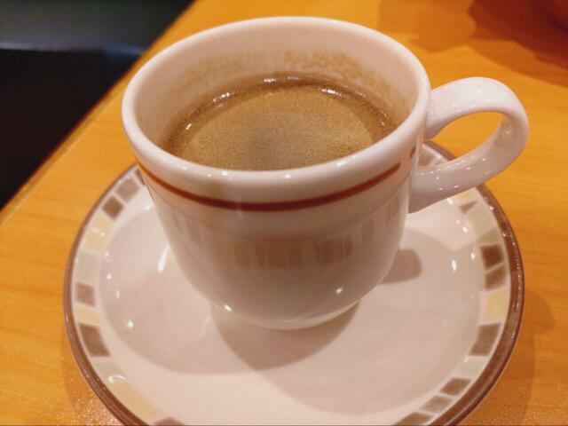 【サイゼリヤ モーニング】最後はドリンクバーのホットコーヒーで〆ました