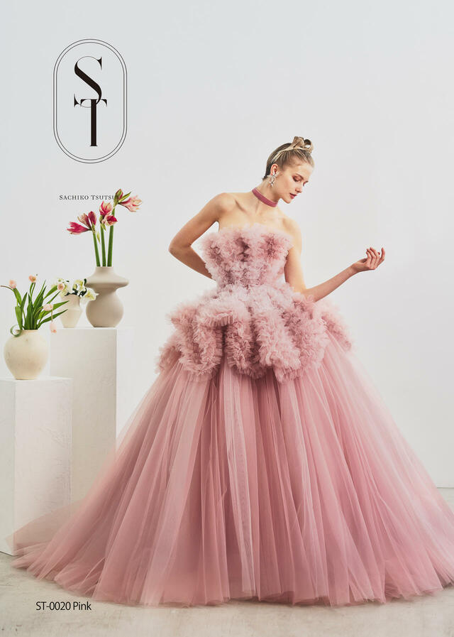 【クラウディア】ST新作ウェディングドレス｜ST-0020_Pink