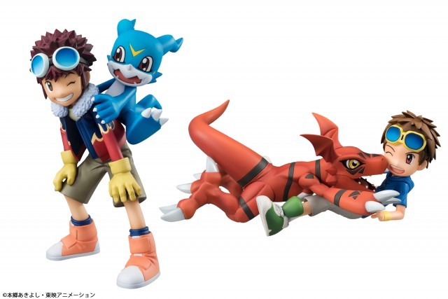 デジモン　フィギュア　ひろ様 デジモンアドベンチャー」より石田ヤマトと相棒「ガブモン」が