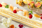 「桃のショートケーキ」<期間:2026年6月3日〜7月30日>【横浜ベイシェラトンでトロピカルなデザートが食べ放題!旬の“桃&マンゴー”を堪能できるナイトスイーツブッフェ開催!】