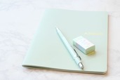 【淡色文具特集／セリア】ミントグリーン系の文具で揃えました