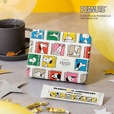 【PEANUTS coffee】「75周年 アニバーサリーブレンド」1,836円（税込）　さまざまな年代のスヌーピーをあしらったオリジナル缶