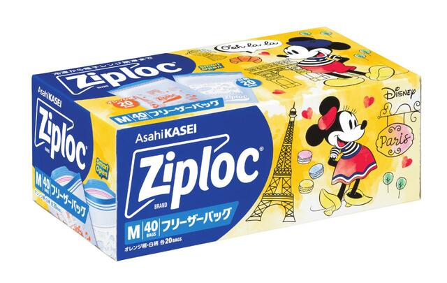 ジップロック フリーザーバッグ M 40枚入 <Disney> 24