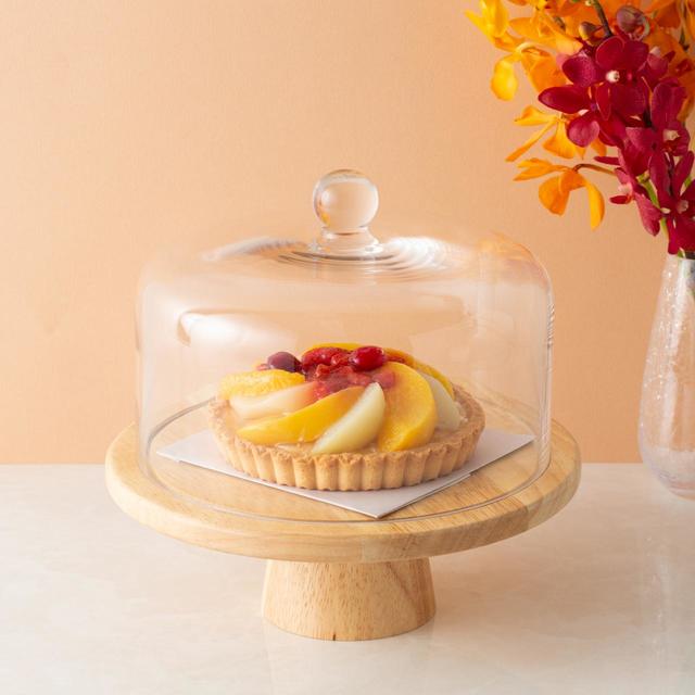 【Francfranc】ケーキスタンドも新登場です！ウッドスタンド＆ガラスドーム：3,800円（税込）