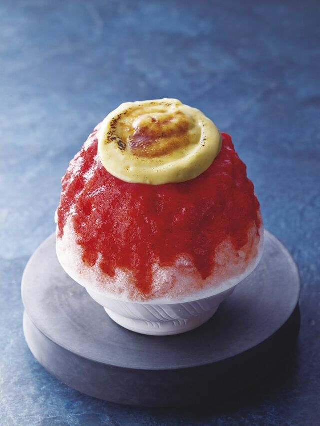 <静岡＞お食事&かき氷　キッチンZEN／静岡伊豆産紅ほっぺブリュレ