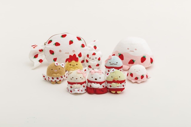 【すみっコぐらし×サクマいちごみるくキャンディ】「てのりぬいぐるみ」大集合！