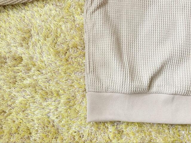 【ワークマン レディースウォームワッフルクルーネック】人気のワッフル素材