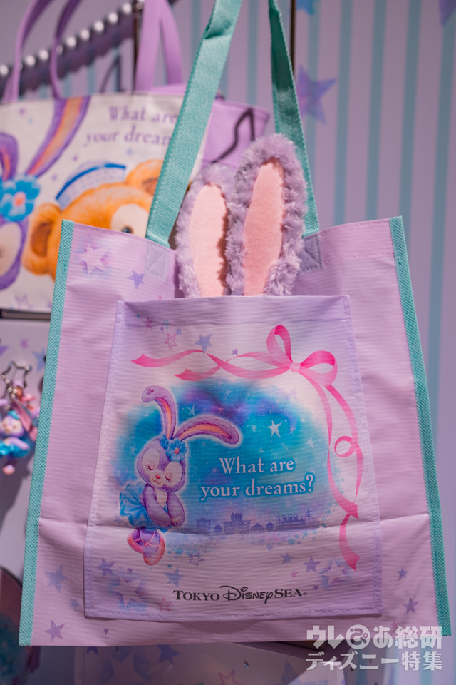 ショッピングバッグ 850円｜幅約33×高さ約33×マチ約19cm｜ステラ・ルー｜2017年4月10日（月）発売｜マクダックス・デパートメントストア｜東京ディズニーシー