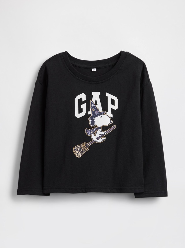 スヌーピー ハロウィン GAPロゴTシャツ ¥3,490