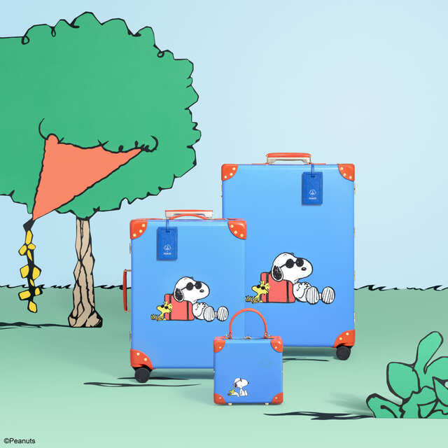 【グローブ・トロッター×PEANUTS】ロイヤルブルー×ホリデーオレンジのカラーリング