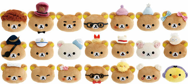 【リラックマストア in GINZA～あなたを想うリラックマ～】「リラックマストア店長　ぬいぐるみバッジ」21種 各1,540円