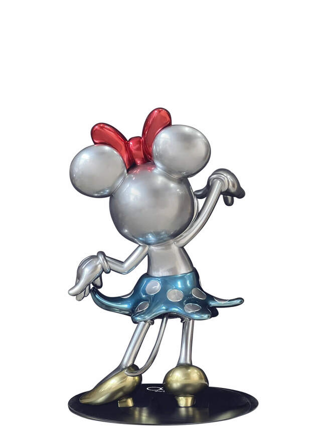 【マスタークラフト等身大】『ディズニー１００』ミニーマウス（プラチナカラー）/ビースト・キングダム/ 1,800,000円