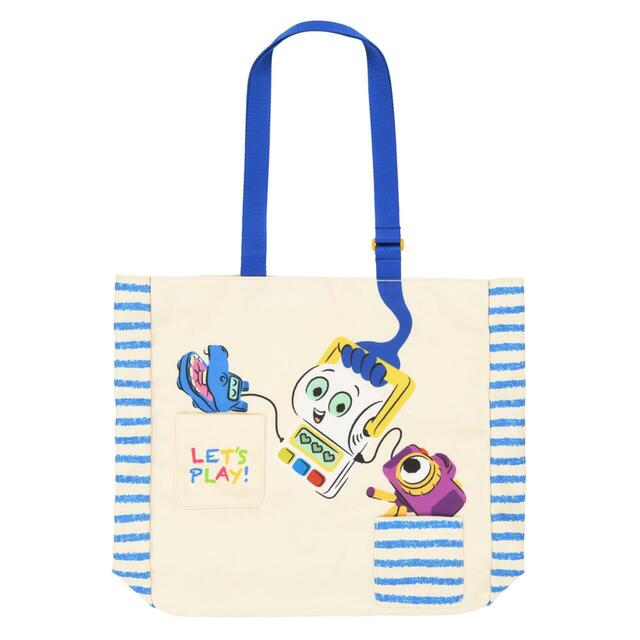 トートバッグ 3,900円|東京ディズニーリゾート「ファンタイム・ウイズ・トイ・ストーリー5」グッズ|販売店舗:東京ディズニーランド「グランドエンポーリアム」、東京ディズニーシー「エンポーリオ」|発売日:2026年7月1日(水)