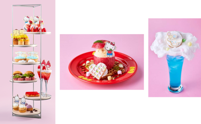 コラボメニュー／『サンリオ展』©2021 SANRIO CO., LTD. APPROVAL NO. SP610376