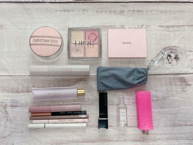 これだけのコスメが収納できました！