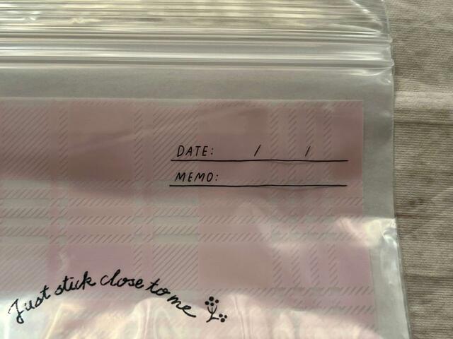 右上には、日付とメモを書ける欄があるのもうれしい！