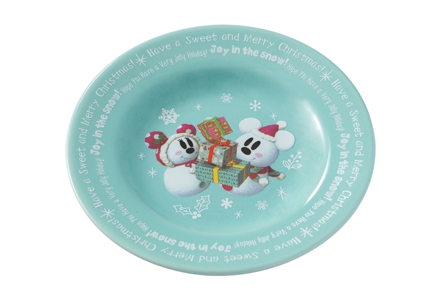 ジャンドゥーヤムース、スーベニアプレート付き ¥750｜販売店舗：東京ディズニーランド「スウィートハート・カフェ」、東京ディズニーシー「マンマ・ビスコッティーズ・ベーカリー」｜東京ディズニーリゾートのクリスマス（2016）スペシャルメニュー