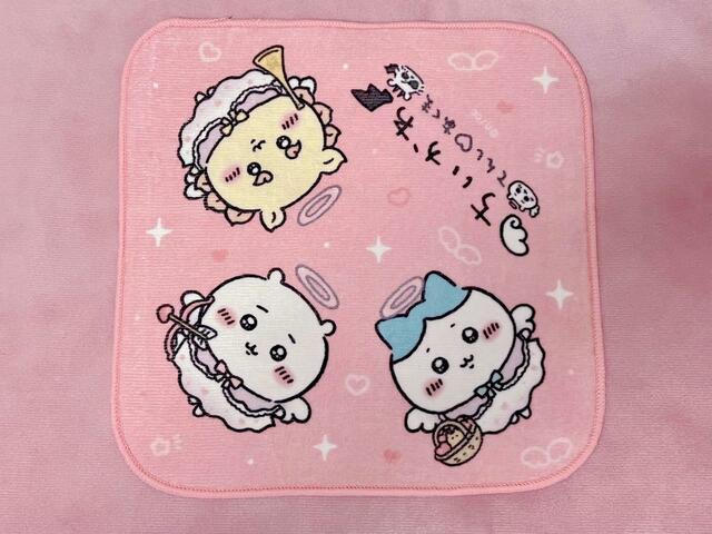 【ちいかわ てんし♡あくま@東京駅】ちいかわ てんし♡あくま ハンドタオル(てんし)/税込770円