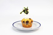 【ポケモンと青空スカイツリー(R) ~キミとポケモンのかがやく想い出~】「ランダムカップケーキ」¥400(黒いレックウザ)