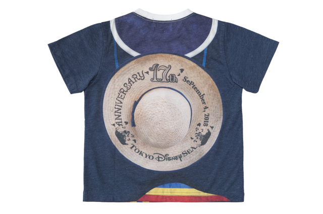 Tシャツ（キッズ用）100cm、120cm 各¥2,000／140cm ¥2,400 ｜東京ディズニーシー「17thアニバーサリー」グッズ｜2018年9月3日（月）発売