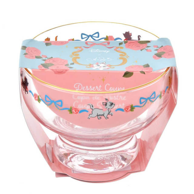 マリー、ベルリオーズ、トゥルーズ おしゃれキャット デザートグラス The Aristocats by Ann Shen 1,980円