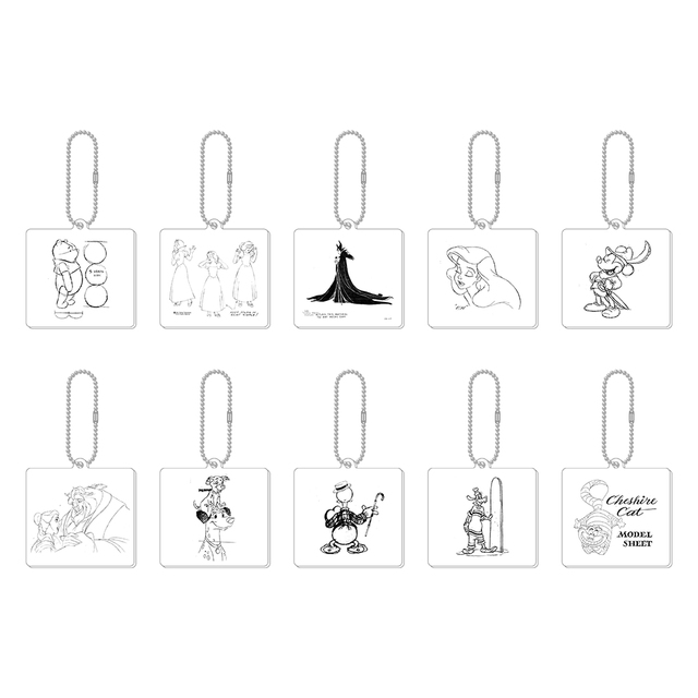 アクリルキーホルダー(ランダム10種) 650円(税込715円)|ディズニー100周年「The Wonder Movie CAFE」