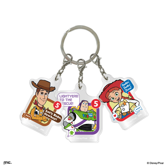 3連アクリルキーホルダー 990円