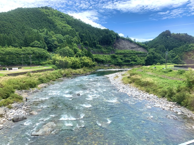 長良川鉄道から見た風景
