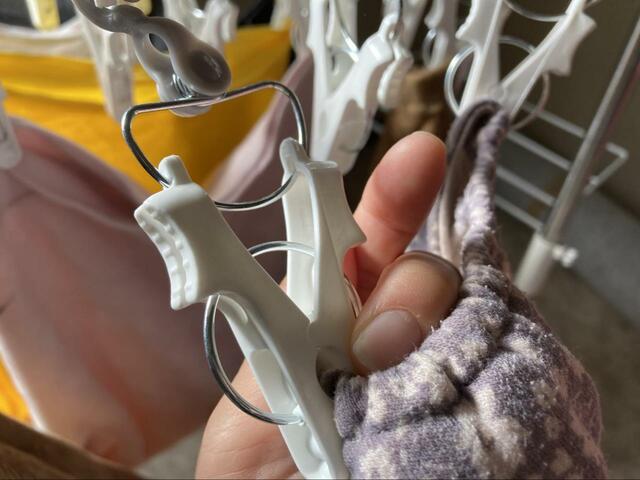 【カインズ 楽カケ アルミ大型洗濯ハンガー 48ピンチ】強風の日も安心