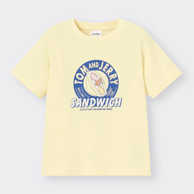 KIDS(男女兼用)グラフィックT(半袖) ¥990|GU「トムとジェリー」コレクション