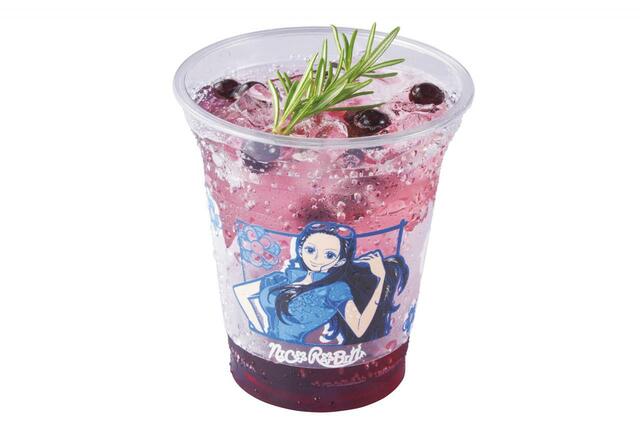 ロビンのバイオレットカシス・ソーダ 650円｜ユニバーサル・スタジオ・ジャパン「ワンピース・プレミア・サマー2023」スペシャルメニュー