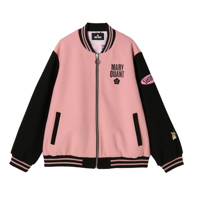 【マリークヮント×ポケモン「モルペコロゴワッペン ブルゾン」￥26,400】モルペコのワッペンがついたブルゾン