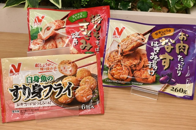 お弁当にも食卓にも使えるおかず3種類