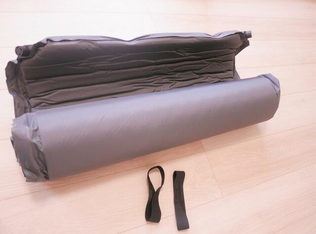 【ベルメゾン　省スペースで収納できる来客用布団セット(6点)】キャンプなどで使われるウレタンマットの圧縮技術を採用