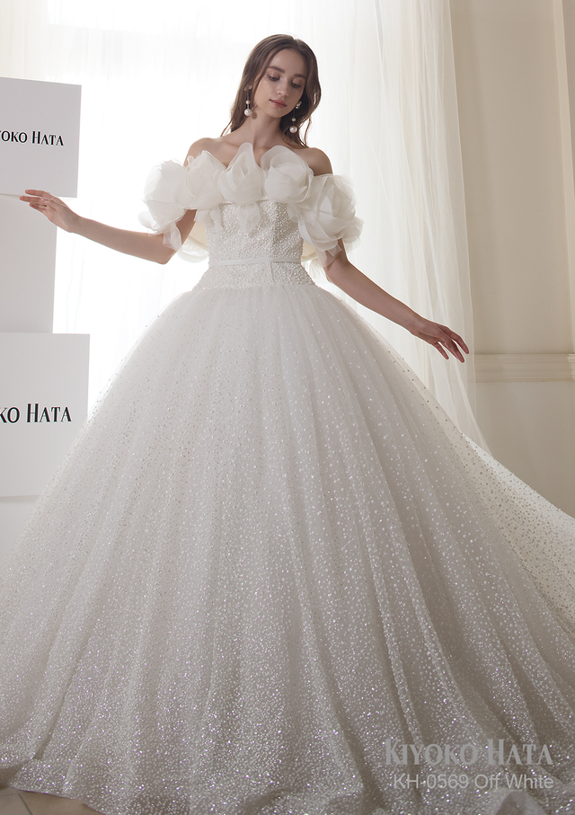 【KIYOKO HATA キヨコハタ】新作ウェディングドレス：KH-0569_OffWhite