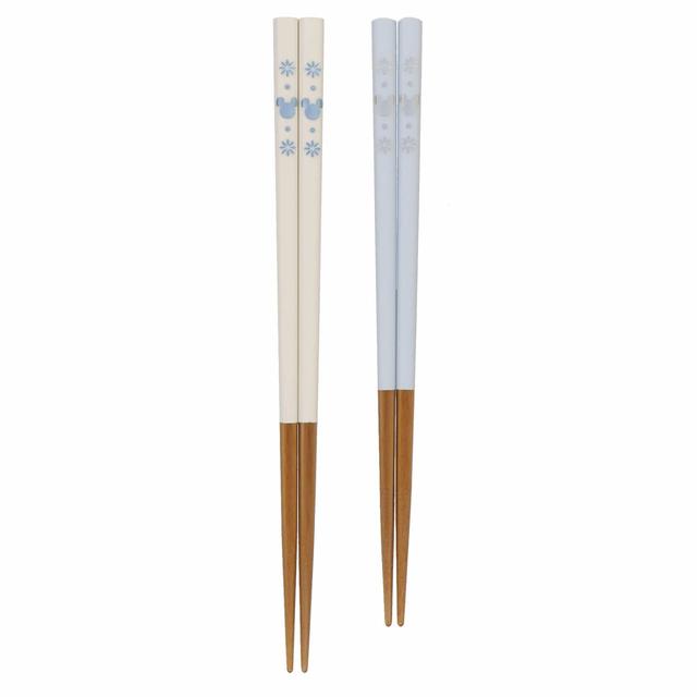 箸セット｜2,500円｜(白)長さ約23cm(青)長さ約21cm 2膳セット｜Disney Blue Ever After