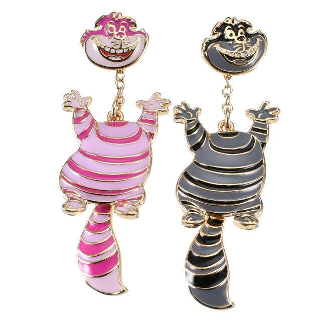 チェシャ猫 ピアス 2WAY スウィング アシンメトリー CHESHIRE CAT 2,200円