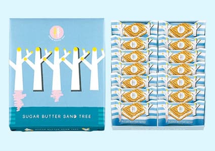 【東京みやげランキング】第4位：シュガーバターの木「シュガーバターサンドの木 14個入」／芳醇な発酵バターを感じる独自のブレンドバターを、シュガーと一緒に焼き上げたお菓子