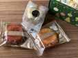 いちごケーキ、ミニトリュフケーキ、りんごバターケーキ