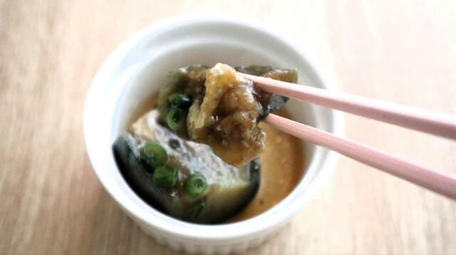 【ローソンストア100  揚げなす】めんつゆをかけて4時間放置しただけで1品が完成！ 